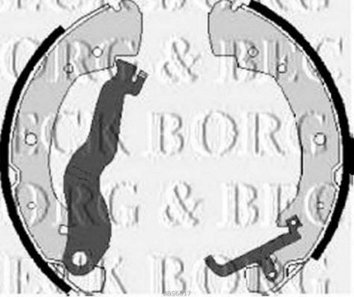 BORG & BECK bbs6017 -  Комплект тормозных колодок